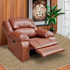 Poltrona Do Papai Reclinável Manual Magnum Pu Sintético Marro