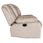 Poltrona Do Papai Reclinável Manual Magnum Veludo Creme G23 -