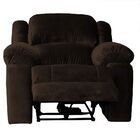 Poltrona Do Papai Reclinável Manual Magnum Veludo Marrom Choc