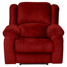 Poltrona Do Papai Reclinável Manual Magnum Veludo Vermelho G2