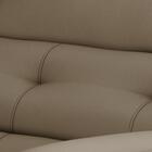 Poltrona Do Papai Reclinável Marrom Taupe Suede Luanda Simbal