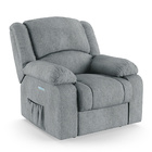 Poltrona Do Papai Reclinável Melim Elétrica Led Linho Fh1 - D