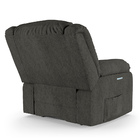 Poltrona Do Papai Reclinável Melim Elétrica Led Linho Fh1 - D