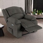 Poltrona Do Papai Reclinável Melim Elétrica Led Linho Fh1 - D