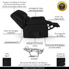 Poltrona Do Papai Reclinável Melim Elétrica Led Massagem Pu P