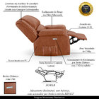 Poltrona Do Papai Reclinável Melim Elétrica Led Pu Brilho Fh1