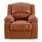 Poltrona Do Papai Reclinável Melim Elétrica Led Pu Caramelo B