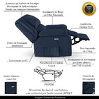 Poltrona Do Papai Reclinável Melim Elétrica Led Pu Fh1 - D'ro