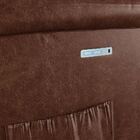 Poltrona Do Papai Reclinável Melim Elétrica Led Pu Marrom Bri