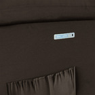 Poltrona Do Papai Reclinável Melim Elétrica Led Pu Marrom Fh1