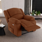 Poltrona Do Papai Reclinável Melim Elétrica Led Veludo Fh1 -