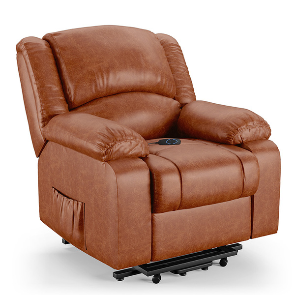 Poltrona Do Papai Reclinável Melim Elevação Lift Elétrico Pu