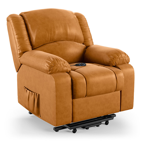 Poltrona Do Papai Reclinável Melim Elevação Lift Elétrico Pu