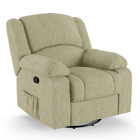 Poltrona Do Papai Reclinável Melim Glider Giratória Linho Fh1