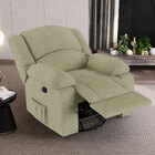 Poltrona Do Papai Reclinável Melim Glider Giratória Linho Fh1