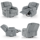 Poltrona Do Papai Reclinável Melim Glider Giratória Linho Fh1