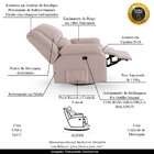 Poltrona Do Papai Reclinável Melim Glider Giratória Massagem