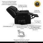 Poltrona Do Papai Reclinável Melim Glider Giratória Pu Brilho