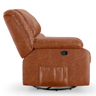Poltrona Do Papai Reclinável Melim Glider Giratória Pu Brilho