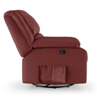 Poltrona Do Papai Reclinável Melim Glider Giratória Pu Fh1 -