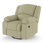 Poltrona Do Papai Reclinável Melim Glider Giratória Usb Linho