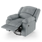 Poltrona Do Papai Reclinável Melim Glider Giratória Usb Linho