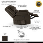 Poltrona Do Papai Reclinável Melim Glider Giratória Usb Pu Br