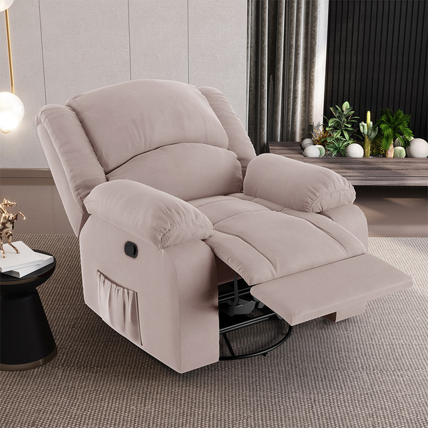 Poltrona Do Papai Reclinável Melim Glider Giratória Usb Velud