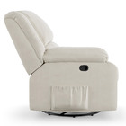 Poltrona Do Papai Reclinável Melim Glider Giratória Veludo Fh