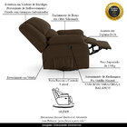 Poltrona Do Papai Reclinável Melim Glider Giratória Veludo Fh