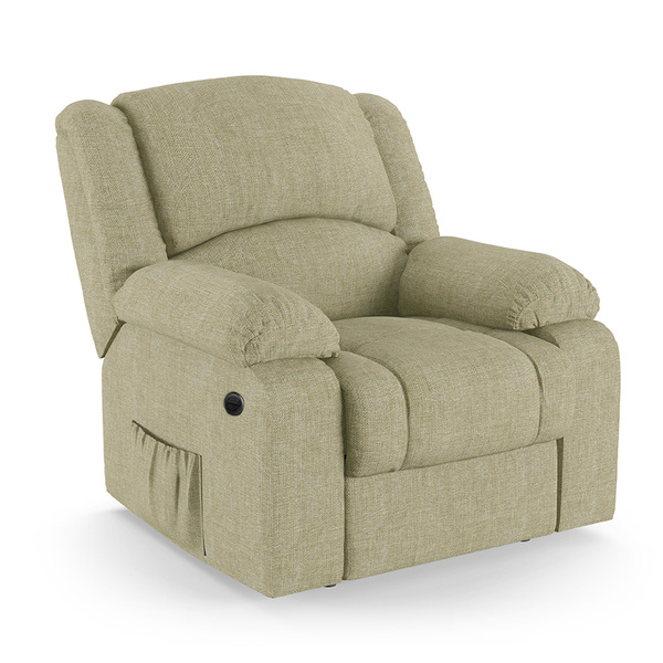 Poltrona Do Papai Reclinável Melim Power Elétrica Linho Fh1 -