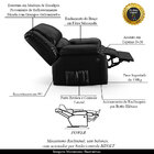 Poltrona Do Papai Reclinável Melim Power Elétrica Pu Brilho F