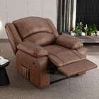 Poltrona Do Papai Reclinável Melim Power Elétrica Pu Marrom B