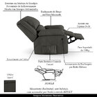 Poltrona Do Papai Reclinável Melim Power Elétrica Usb Linho