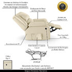 Poltrona Do Papai Reclinável Melim Power Elétrica Usb Pu Fh1