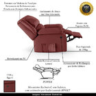 Poltrona Do Papai Reclinável Melim Power Elétrica Usb Pu Fh1