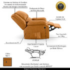 Poltrona Do Papai Reclinável Melim Power Elétrica Usb Pu Fh1