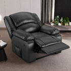 Poltrona Do Papai Reclinável Melim Power Elétrica Usb Pu Pret