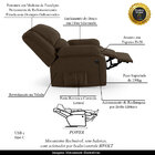 Poltrona Do Papai Reclinável Melim Power Elétrica Usb Veludo