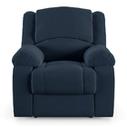 Poltrona Do Papai Reclinável Melim Power Elétrica Veludo Azul