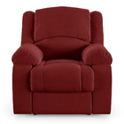 Poltrona Do Papai Reclinável Melim Power Elétrica Veludo Verm