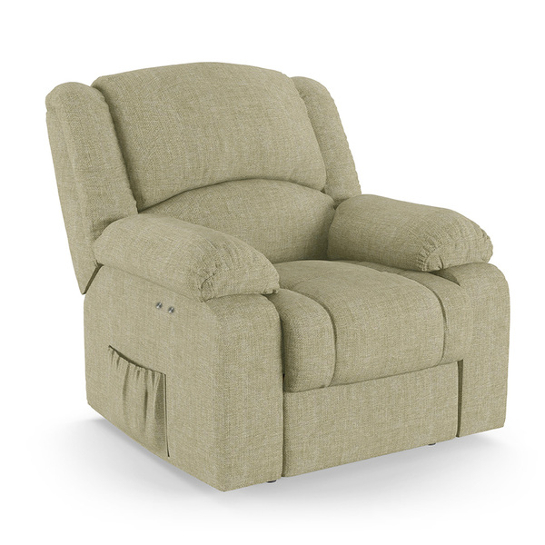 Poltrona Do Papai Reclinável Melim Power Touch Massagem Linho