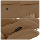 Poltrona Do Papai Reclinável Melim Power Touch Massagem Pu Ca