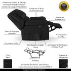 Poltrona Do Papai Reclinável Melim Power Touch Massagem Pu Pr
