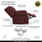 Poltrona Do Papai Reclinável Melim Power Touch Massagem Velud