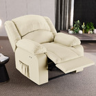 Poltrona Do Papai Reclinável Melim Power Touch Pu Bege Fh1 -