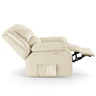 Poltrona Do Papai Reclinável Melim Power Touch Pu Bege Fh1 -