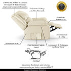 Poltrona Do Papai Reclinável Melim Power Touch Pu Fh1 - D'ros