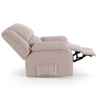 Poltrona Do Papai Reclinável Melim Power Touch Veludo Rosê Fh