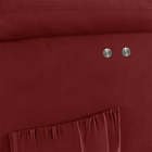 Poltrona Do Papai Reclinável Melim Power Touch Veludo Vermelh